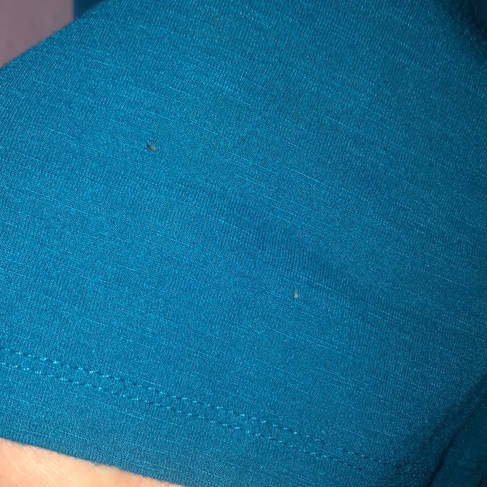 Teal Bow Tie Back Tee - Picture 10 of 11